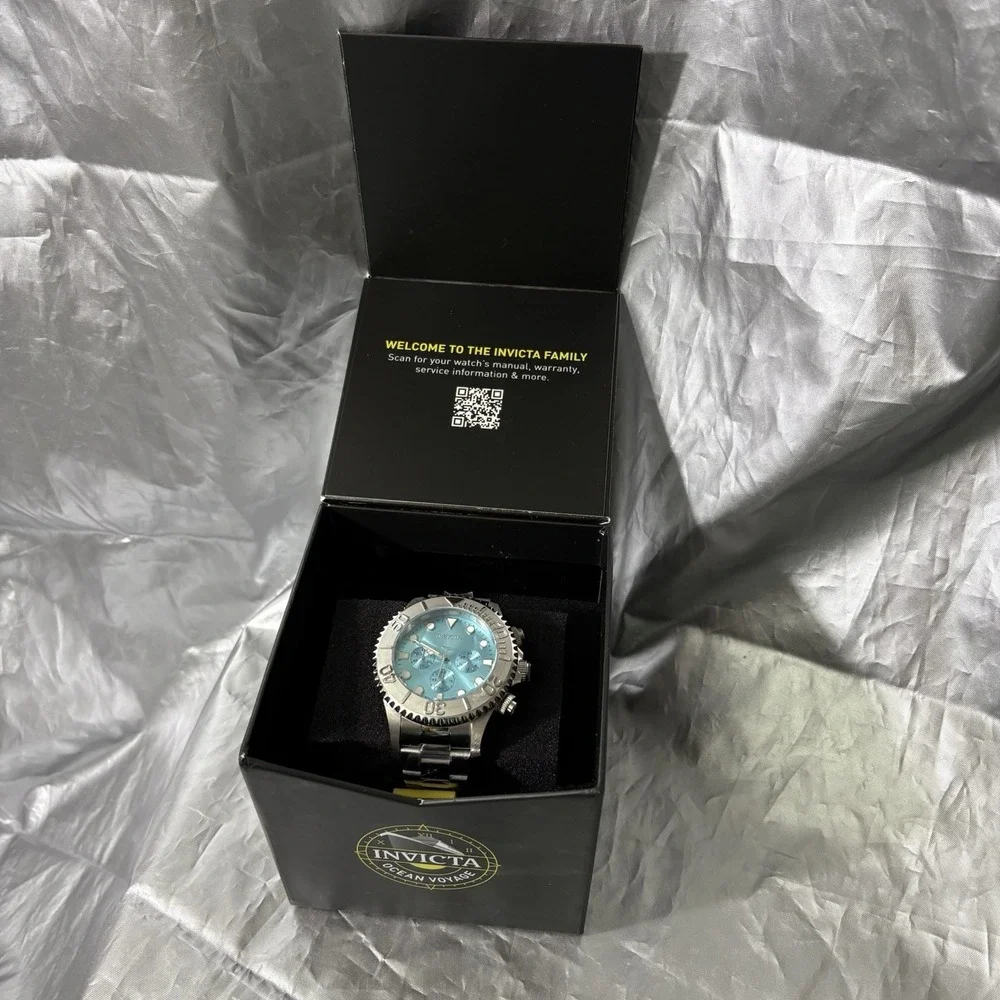 Invicta Grand Diver‎ Men's Watch - 47mm Turquoise Tiffany Blue Face 49213 - BNIB
